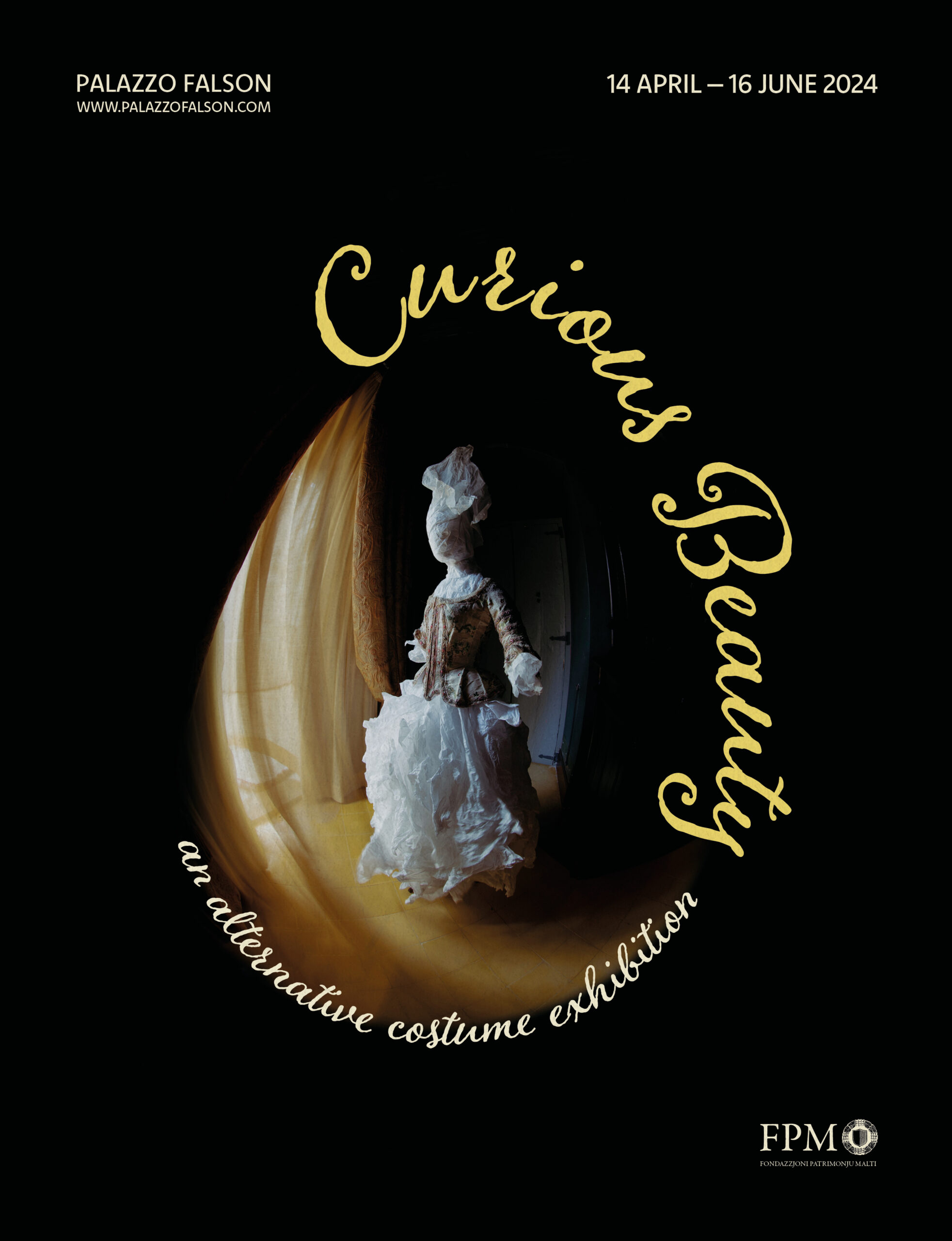 Curious Beauty exhibition branding
